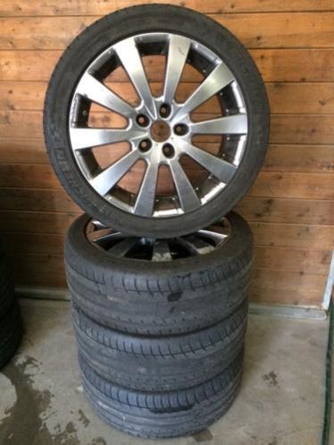 4x VolkswagenAudi velgen 17inch 5x112 Michelin 215-45-17