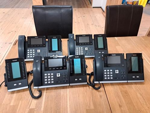 4x Yealink T46U VOIP met 5x Yealink expansion exp40