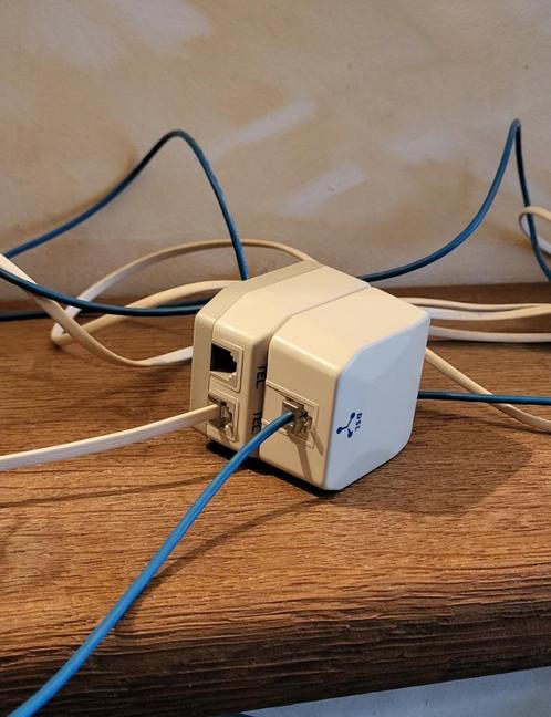 5-6 telefoonadapteraansluiting amp 6-polige DSL-aansluiting