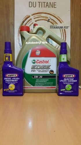 5 liter Castrol Olie,Oliefilter,verversen,reiniger Actie