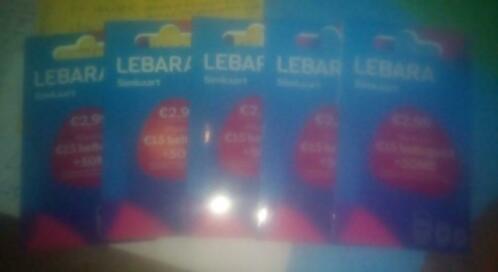 5 nieuwe LeBara simkaarten