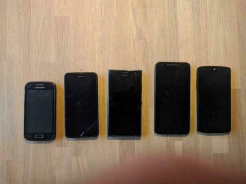 5 oude mobiele telefoons