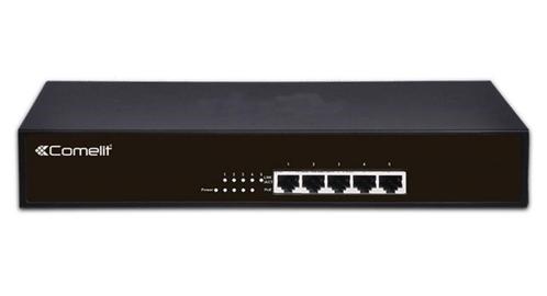 5 poorten Gigabit netwerk switch met 4 POE Ethernet poorten