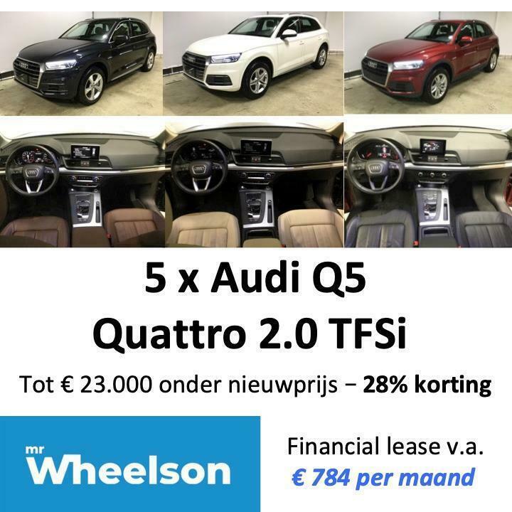 5 x Audi Q5 met 28 korting. Nu vanaf  53.995,- of  784 pm