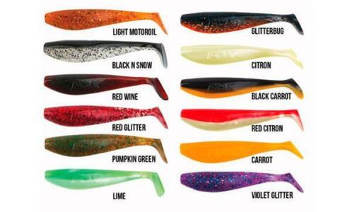 5 x Fox Rage Zander Pro Shad 14cm Limited Edition Colors