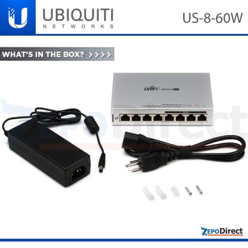 5 x Ubiquiti UniFi netwerk Switch US-8-60W - 50 korting