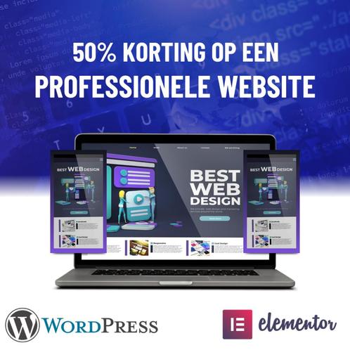 50 korting op een professionele website - Achteraf betalen