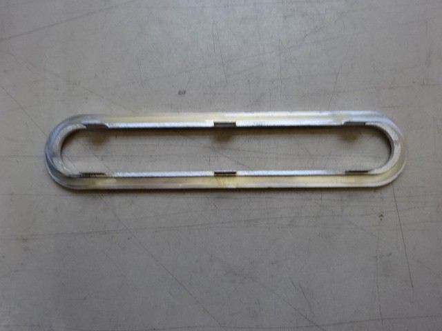 Chrome trim on Maserati Indy door panels