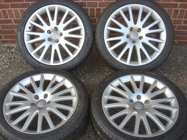 19"Originele Audi A8 A6 A4 Speedline Velgen Banden 5x112