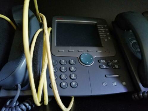5x telefoons Cisco IP phone 7914  2x expansion module