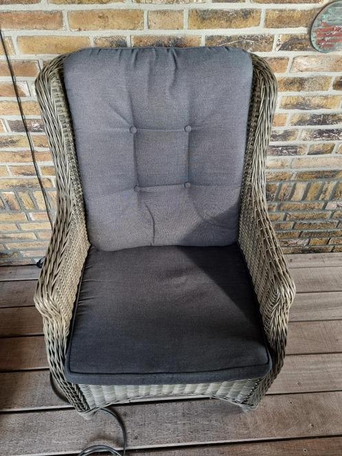 6 Grijze kussens voor diningstoelen