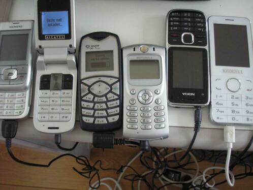 6 mobiele telefoons