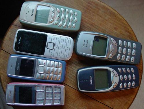 6 oude Nokia telefoons