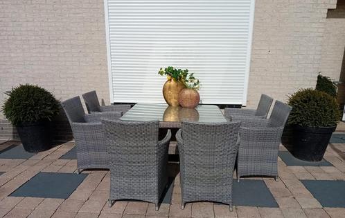 6 persoons wicker diningset