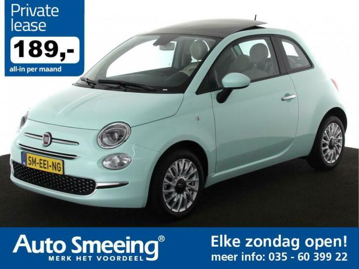 67X Fiat 500500C  Navigatie  V.a. 189,- Private Lease