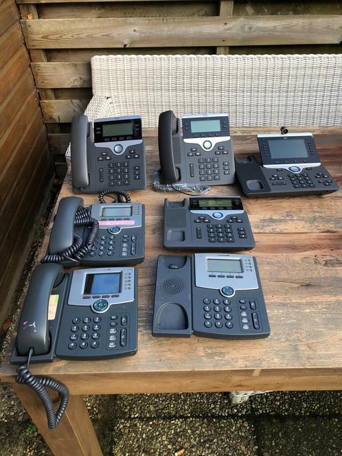 7 delige telefoon set van Cisco zie fotos