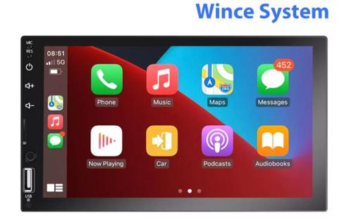 7 Inch DRAADLOZE CARPLAYANDROID AUTO dubbel din