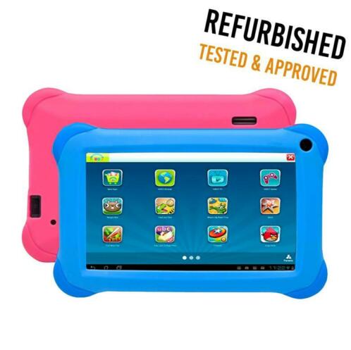 7 Inch Kinder Tablet  met Roze en Blauwe hoes  TAQ-70282K