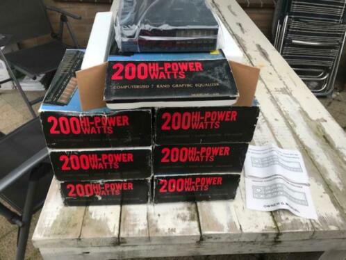 7 x Cosmel BoosterEqualizer MG650 200watt