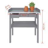 -70 Esschert Design tuinwerktafel grijs CF29G Outlet