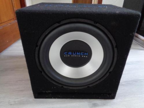 700 watt crunch subwoofer 350 rms zonder versterker zgan 