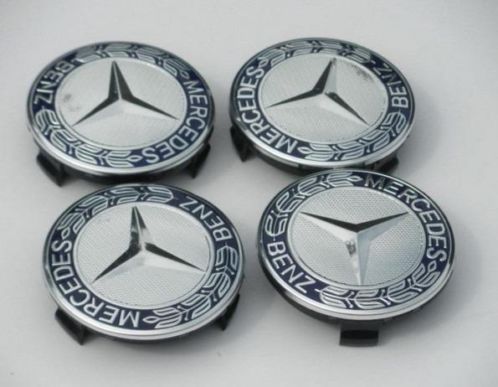 75 mm Mercedes Benz Blauw Ster naafdoppen 039039NIEUW039039