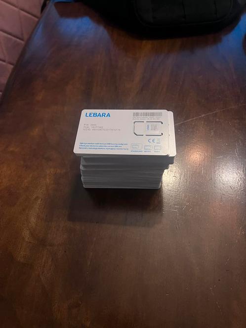 79x Lebara prepaid simkaarten, bieden