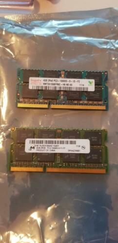 7x 4 GB DDR 3 Laptop Geheugen 1333 mhz