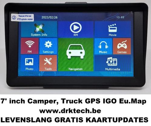7x27 inch Auto, Vrachtwagen, Camper GPS Navigatie IGO Eu Map.