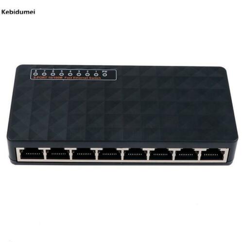 8 Poorten Netwerk Swich 10100 Mbps LAN RJ45 Switcher Fast