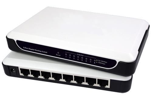 8-poorts gigabit switch 101001000 mbps