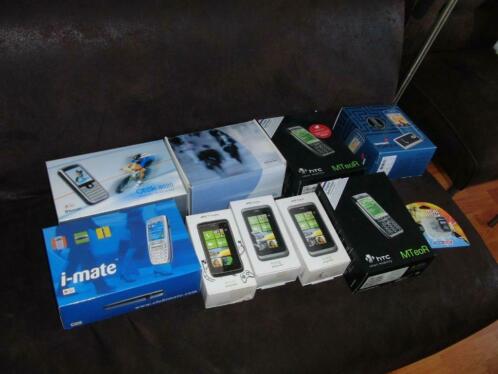 8 retro mobiele telefoon HTC, Qtek, I-mate, Blackberry