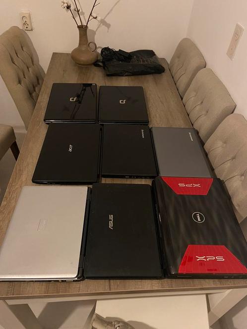 8 x partij laptops