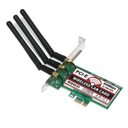 802.11 bgn 450 Mbps Draadloze WiFi PCI-Express Adapter