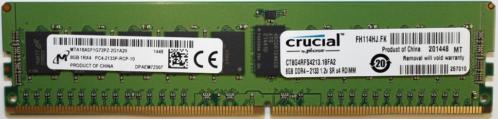 8GB modules DDR4-2133Mhz ECC