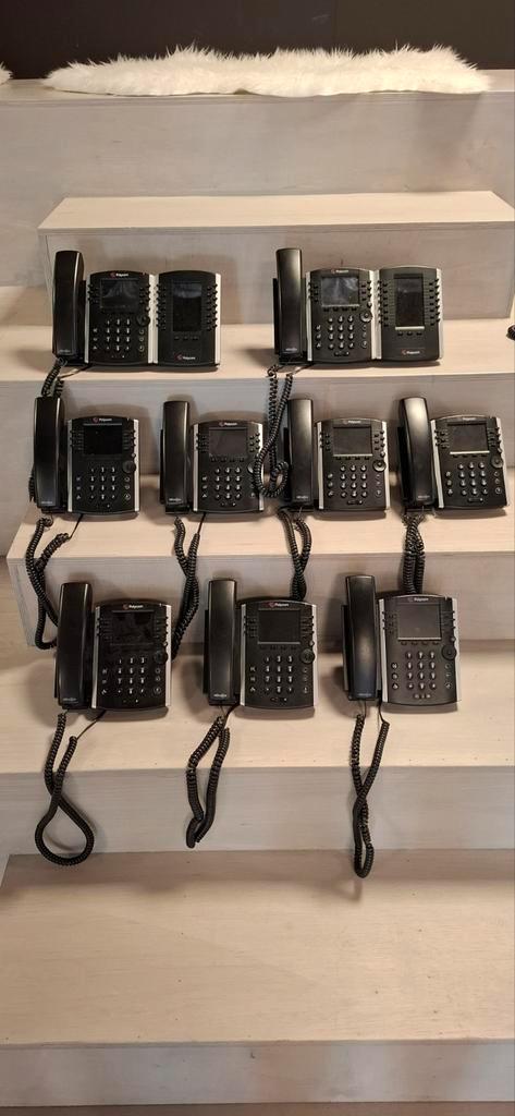 9 bedrijfs telefoons polycom