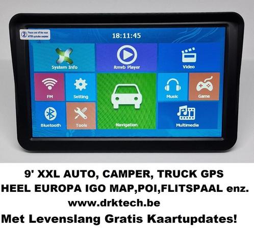 9x27 XXL Camper, Truck, Auto GPS Navigatie -Gratis Kaartupdate