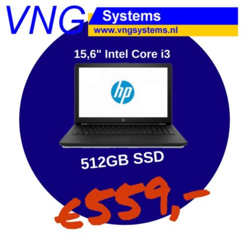 Aanbieding HP Laptop met 512GB SSD en Intel Core i3