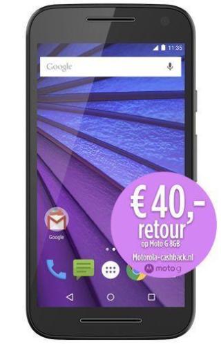 Aanbieding Motorola Moto G 8GB (3rd Gen) Black nu  176