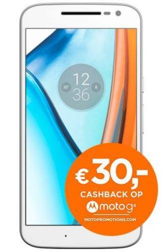 Aanbieding Motorola Moto G4 White nu slechts  216