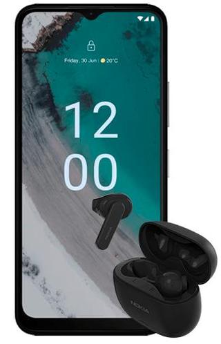 Aanbieding Nokia C32 Zwart  Nokia Go Earbuds 2 nu  117