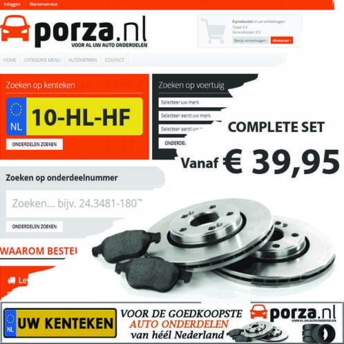 Aanbieding remblokken remschijven vw 2 3 4 5 6 opel fiat