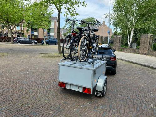 Aanhangwagen  bagage kar met fietsendrager