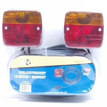 AANHANGWAGEN verlichtingsset  magneet 12 meter (9706575)