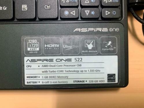 Acer aspire one 522 mini laptop