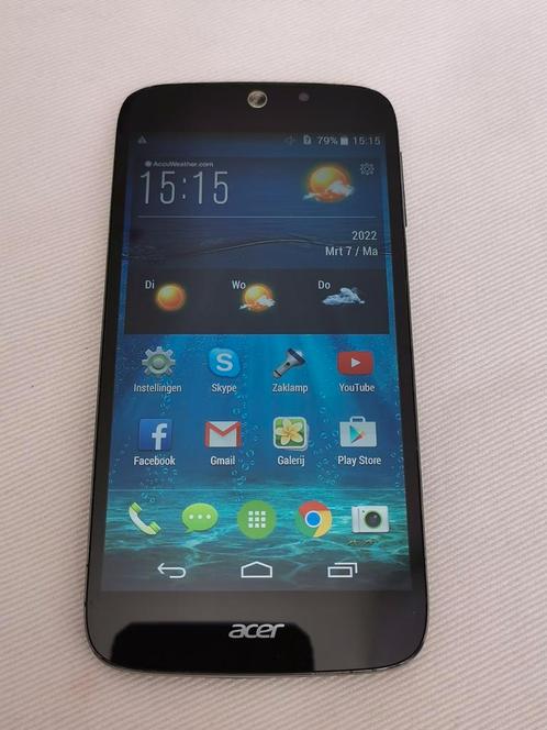 Acer smartphone inclusief oplader, werkt prima.