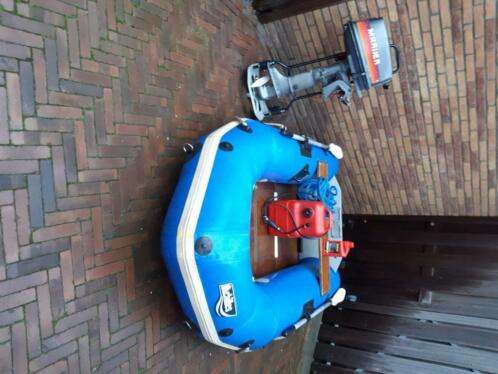 Achilles rubberboot 3m met 5pk Mariner buitenboordmotor