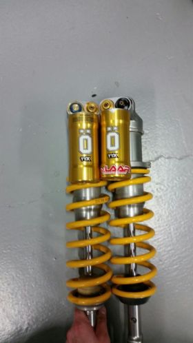 Achter schokbrekers Ohlins en Promax