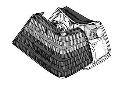 Achterlicht Rechts 993 -lamphouder MERCEDES-BENZ E-CLASS, 