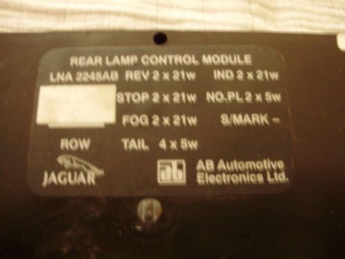 Achterlichten control module computer Jaguar